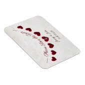 Magnet Flexible Enregistrer la date ruby 40e anniversaire mariage (Côté Droit)