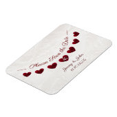 Magnet Flexible Enregistrer la date ruby 40e anniversaire mariage (Côté Gauche)