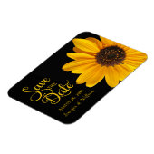 Magnet Flexible Enregistrer la date, tournesol (Côté Gauche)