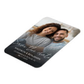 Magnet Flexible Enregistrer la photo du Fiançailles Mariage date p (Côté Gauche)