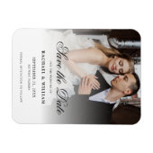Magnet Flexible Enregistrer la photo Mariage date (Horizontal)