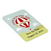 Magnet Flexible Enregistrer l'aimant de date avec une montgolfière (Côté Droit)