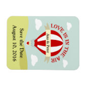 Magnet Flexible Enregistrer l'aimant de date avec une montgolfière (Horizontal)