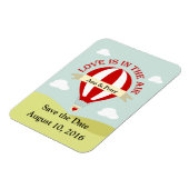 Magnet Flexible Enregistrer l'aimant de date avec une montgolfière (Côté Gauche)