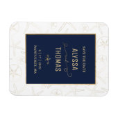 Magnet Flexible Enregistrer l'aimant de date - Mariage de plage, S (Horizontal)