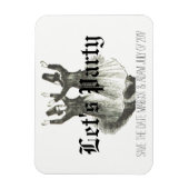 Magnet Flexible Enregistrer l'aimant de date, Offbeat mariage, Qui (Vertical)