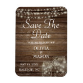 Magnet Flexible Enregistrer l'aimant de date Rustic Mason Jar Lumi (Vertical)