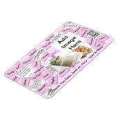 Magnet Flexible Enregistrer l'aimant Mariage date (Côté Gauche)