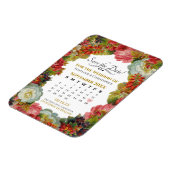 Magnet Flexible Enregistrer le calendrier des dates Rustic Fall Fl (Côté Gauche)