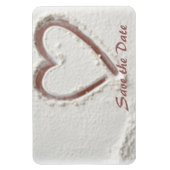 Magnet Flexible Enregistrer le coeur du sable (Vertical)