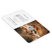 Magnet Flexible Enregistrer le Faire-part Mariage du mois du calen (Côté Droit)