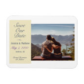 Magnet Flexible Enregistrer notre date, votre photo et vos informa (Horizontal)