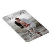 Magnet Flexible Enregistrez la date code QR simple minimal détails (Côté Droit)