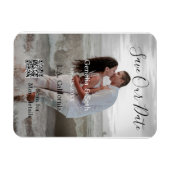 Magnet Flexible Enregistrez la date code QR simple minimal détails (Horizontal)