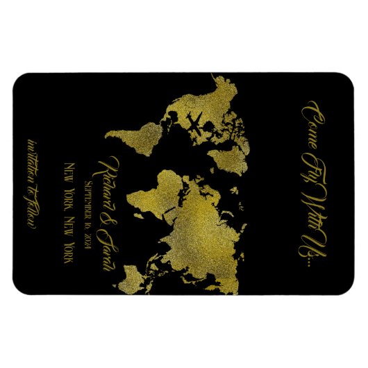 Magnet Flexible Enregistrez la Date Venez Voler Avec Nous Aimant P (Horizontal)