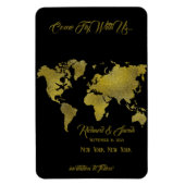 Magnet Flexible Enregistrez la Date Venez Voler Avec Nous Aimant P (Vertical)