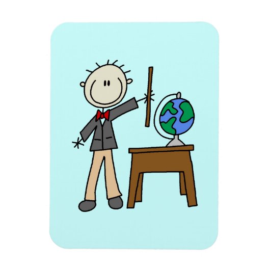 Magnet Flexible Enseignant Avec Globe (Vertical)