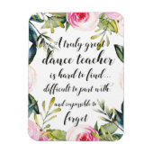 Magnet Flexible Enseignant de danse Merci Wains pour enseignant de (Vertical)