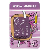 Magnet Flexible Enseignant Merci | Le meilleur enseignant (Vertical)