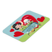 Magnet Flexible Enseignant vintage Valentine (Côté Gauche)