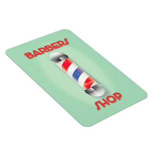 Magnet Flexible Enseigne de poteau vintage de salon de coiffure po