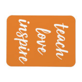 Magnet Flexible Enseigner l'inspiration d'amour | Phrase inspirant (Horizontal)