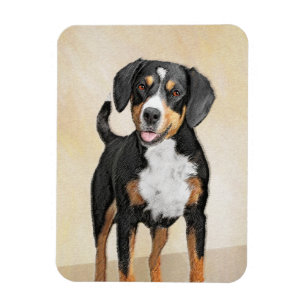 Magnet Flexible Entlebucher Mountain Dog Peinture - Art original