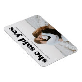 Magnet Flexible Épargne à la date de typographie noire gras modern (Côté Droit)