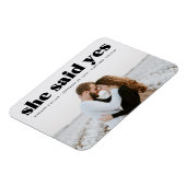 Magnet Flexible Épargne à la date de typographie noire gras modern (Côté Gauche)