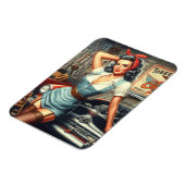 Magnet Flexible Épingle mécanique vintage vers le haut (Côté Gauche)