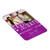 Magnet Flexible Épingle Moderne Fuchsia pour Sauvegarder la Date 2 (Côté Droit)