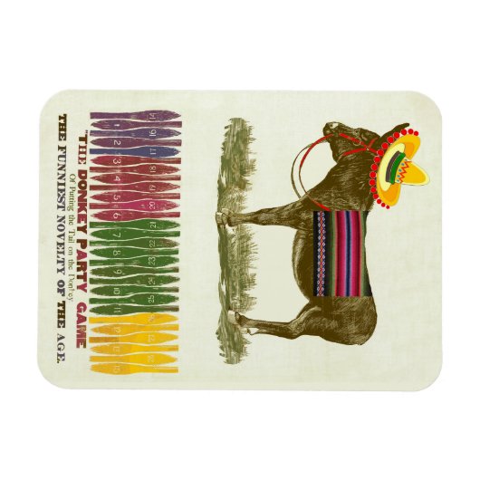 Magnet Flexible Éplucher la queue sur l'âne (Horizontal)