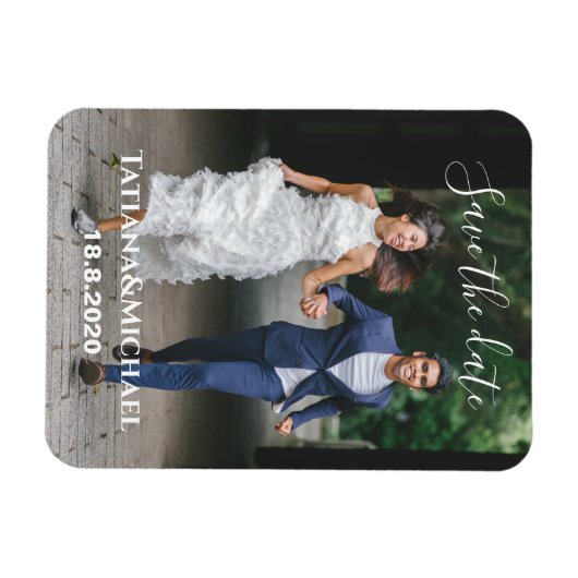 Magnet Flexible Épouse et mariée en cours d'exécution, enregistrer (Horizontal)