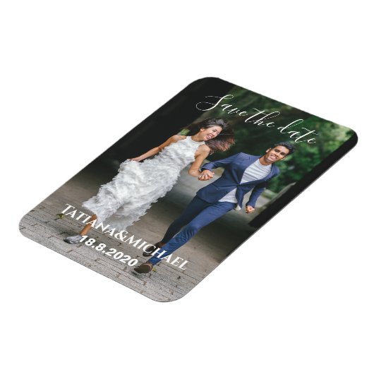 Magnet Flexible Épouse et mariée en cours d'exécution, enregistrer (Côté Gauche)