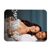 Magnet Flexible Épreuve de mariage moderne avec écriture blanche p (Horizontal)