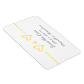 Magnet Flexible Équation cardiaque Enregistrer l'aimant de date, J (Côté Droit)