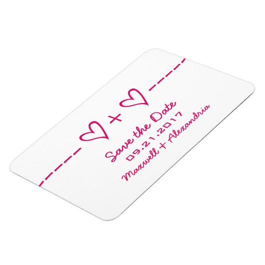 Magnet Flexible Équation cardiaque Enregistrer l'aimant de date, r (Côté Gauche)