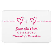 Magnet Flexible Équation cardiaque Enregistrer l'aimant de date, r (Horizontal)