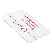 Magnet Flexible Équation cardiaque Enregistrer l'aimant de date, r (Côté Droit)