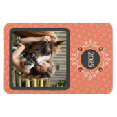 Magnet Flexible Equestria Custom Text Lucky Horse Shoe Photo (Horizontal)