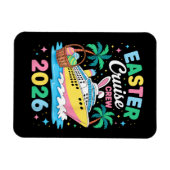Magnet Flexible Équipage de croisière de Pâques 2026 Vacances fami (Horizontal)