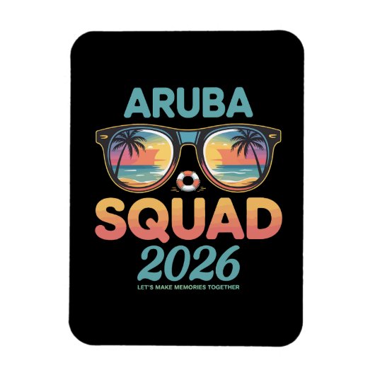 Magnet Flexible Équipe Aruba 2026 Rétro (Vertical)