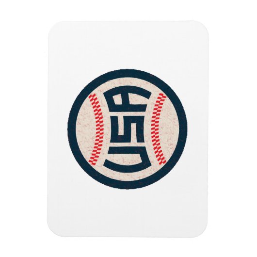 Magnet Flexible Équipe de baseball USA (Vertical)