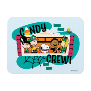 Magnet Flexible Équipe de bonbons Gang de Peanuts Halloween