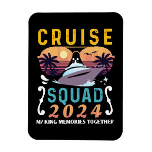 Magnet Flexible Équipe de croisière 2024 Groupe de jumelage de vac