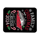 Magnet Flexible Équipe de croisière de Noël 2024 en famille (Horizontal)