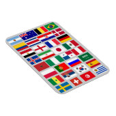 Magnet Flexible ÉQUIPE DE FOOTBALL DE FOOTBALL D'origine DRAPEAUX  (Côté Droit)