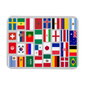 Magnet Flexible ÉQUIPE DE FOOTBALL DE FOOTBALL D'origine DRAPEAUX  (Horizontal)