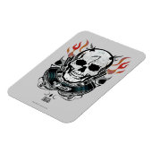 Magnet Flexible Équipe de suicide | Diablo Skull & Flames Tattoo A (Côté Gauche)