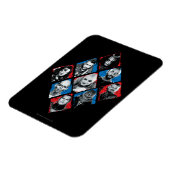 Magnet Flexible Équipe de suicide | Équipe spéciale X À damiers Di (Côté Gauche)